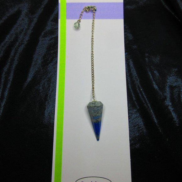Lapis Lazuli Gemstone Dowsing Pendulum Meditation Tool - Picture 2 of 4